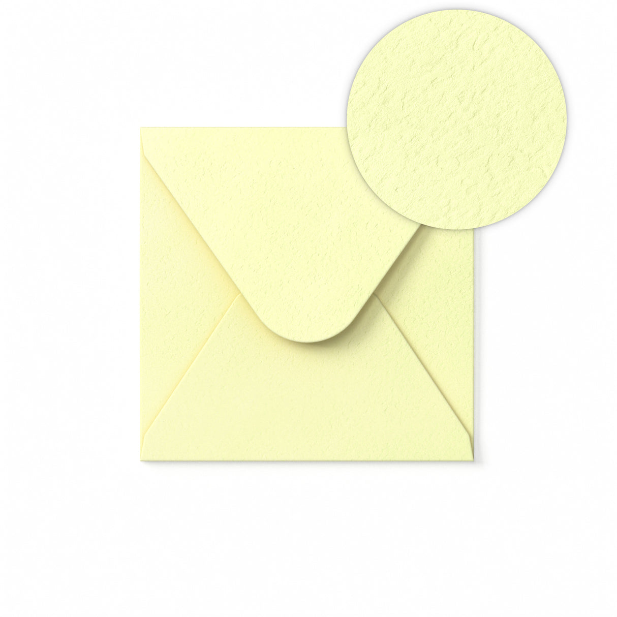 Elfenbensfärgat Kuvert med Hamrad Yta 130 x 130 mm