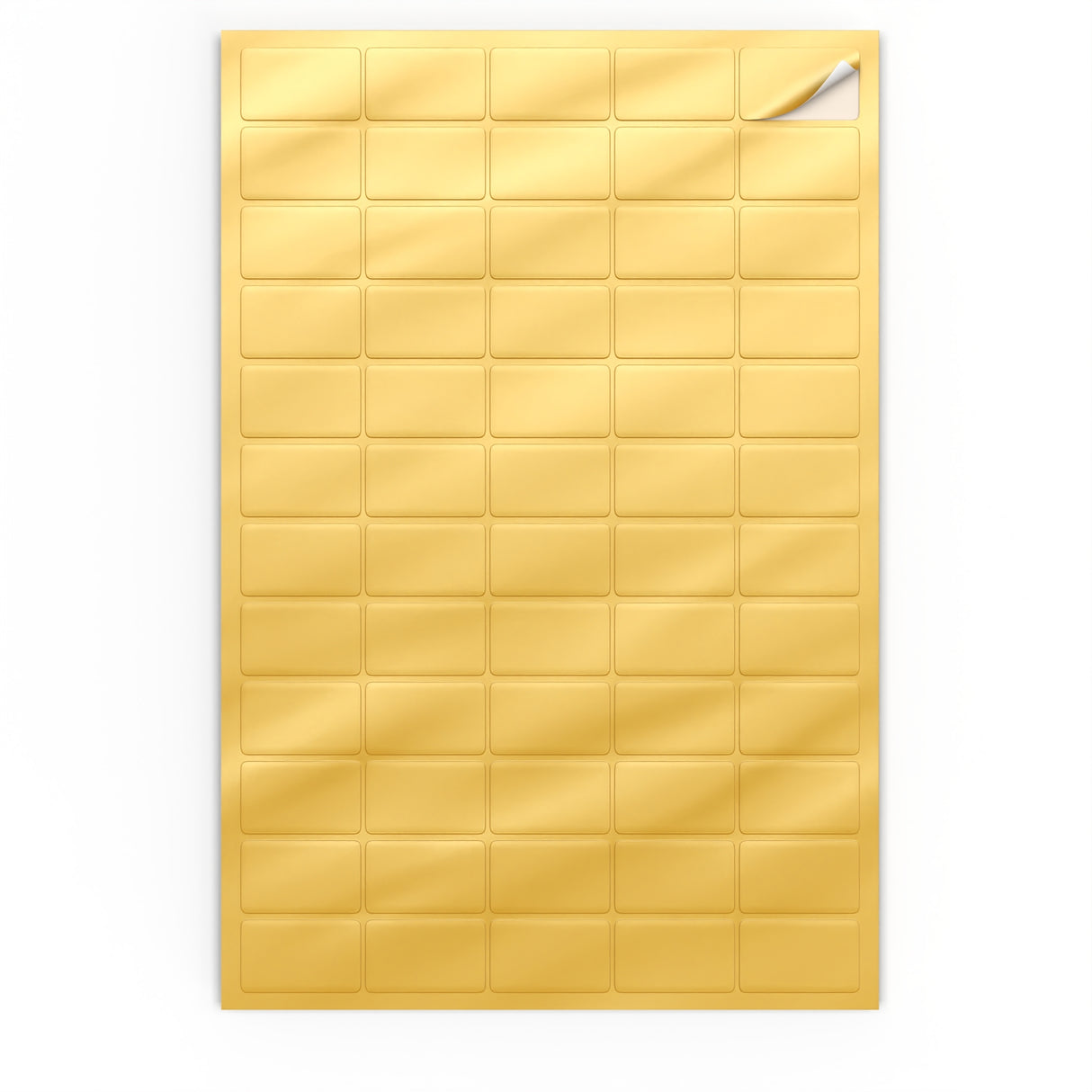 Rektangulära självhäftande etiketter