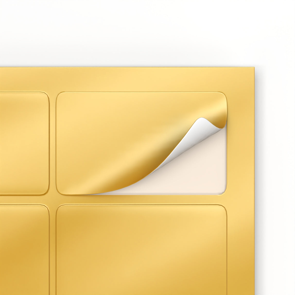 Rektangulära självhäftande etiketter