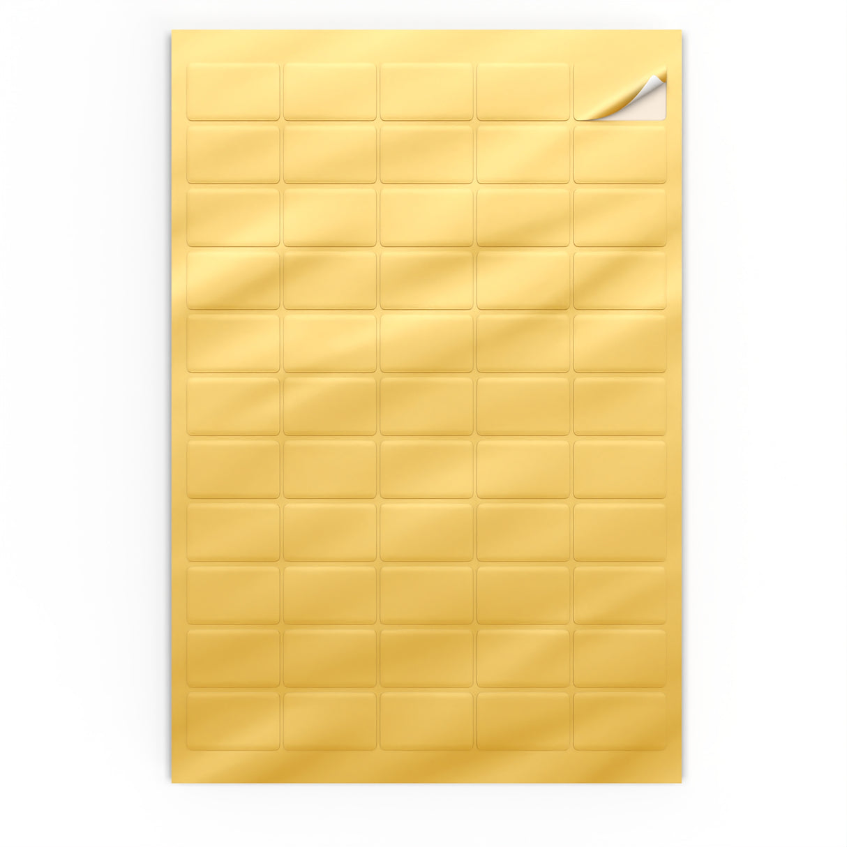 Rektangulära självhäftande etiketter
