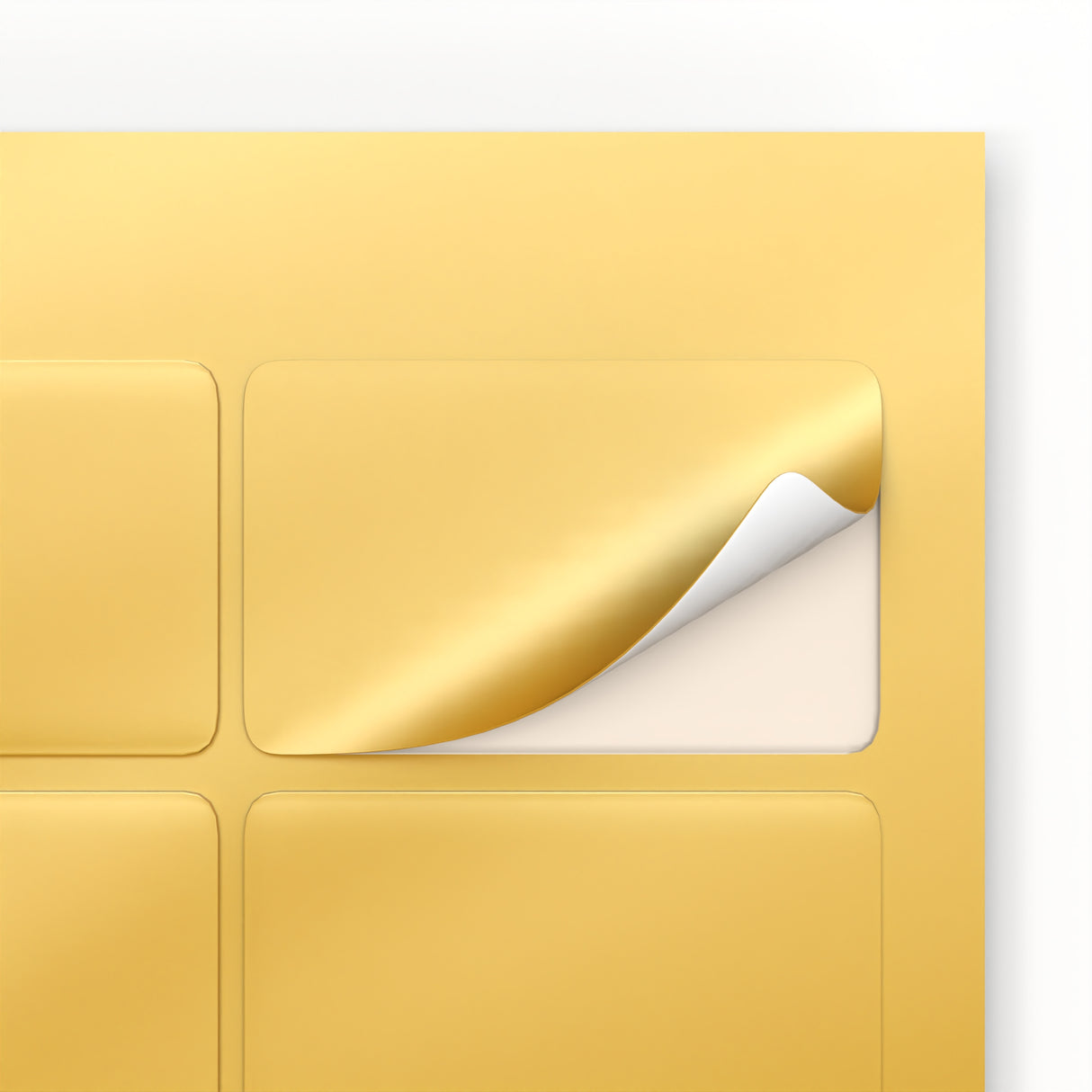 Rektangulära självhäftande etiketter