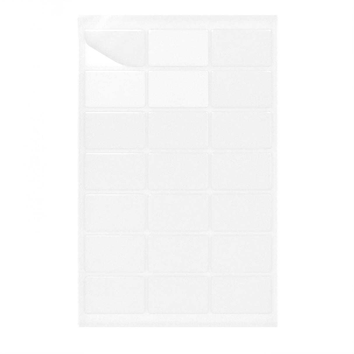 Rektangulära självhäftande etiketter