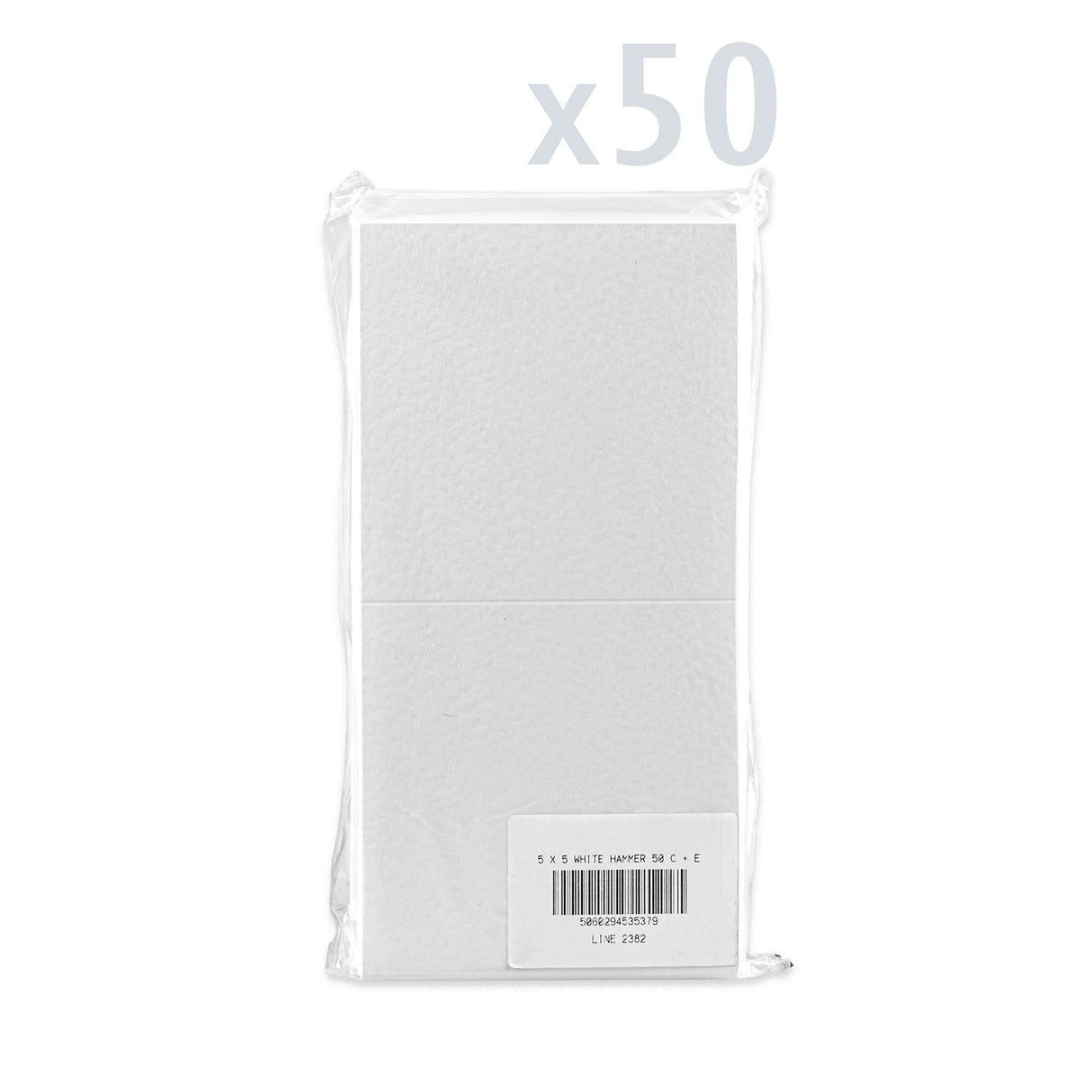 Kort och kuvert med hamrad struktur – förpackning