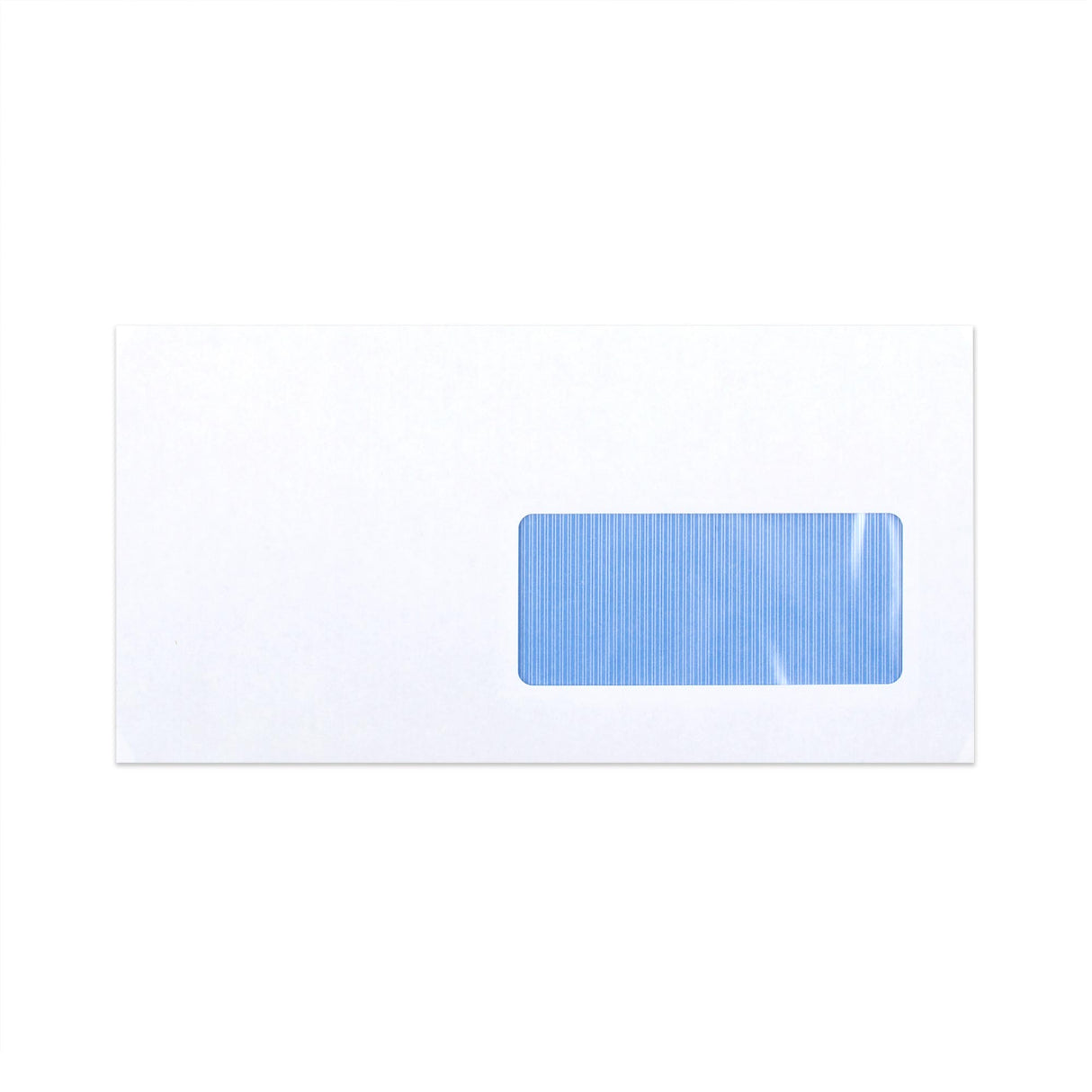 Vitt kuvert med insidestryck – med fönster 115x225 mm (DL+) 80gr/m²