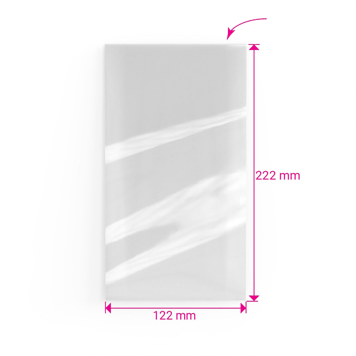 Öppen toppficka Cello-påse