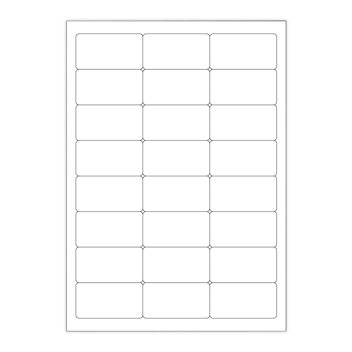 Vita självhäftande etiketter