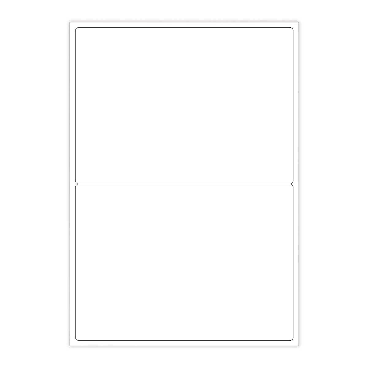 Vita självhäftande etiketter