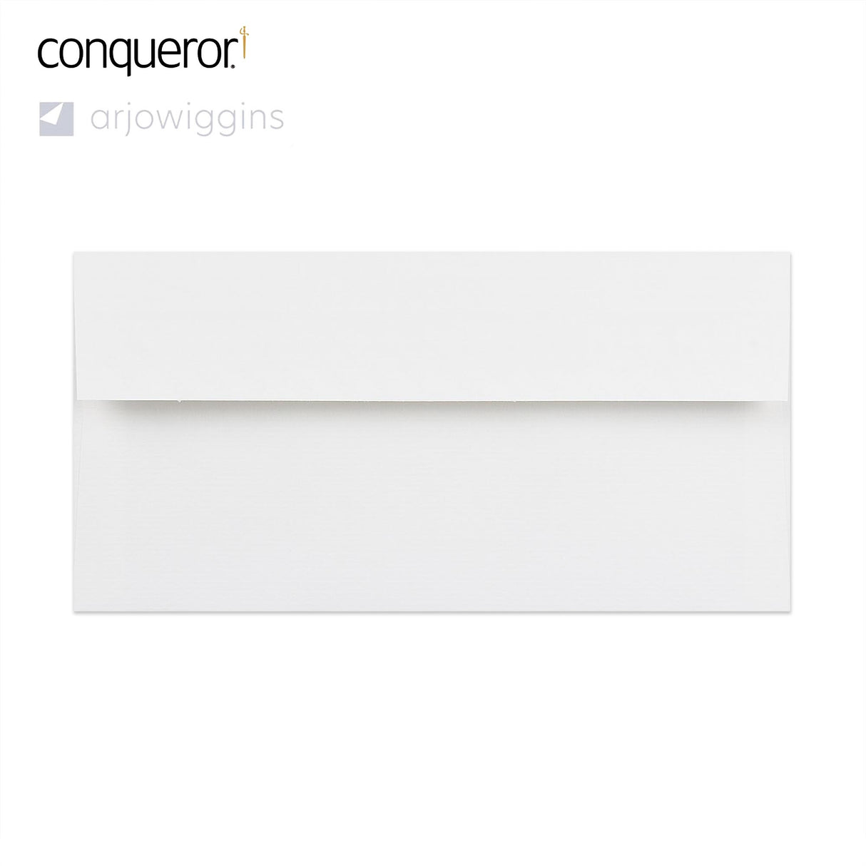 110x220 mm (DL) Brilliant White Conqueror Laid Envelope