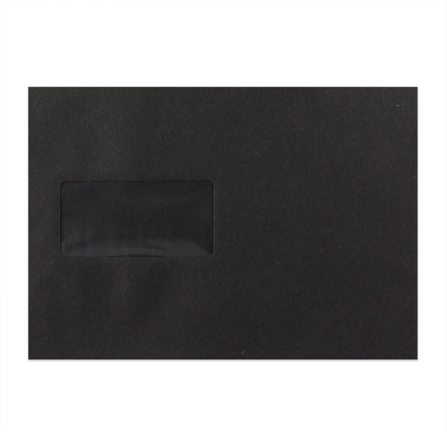 C5 Black Peel & Seal Coloured Envelope (162 x 229mm)