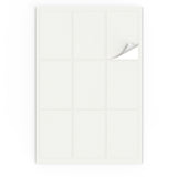 Rektangulära självhäftande etiketter