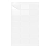 Rektangulära självhäftande etiketter