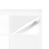 Rektangulära självhäftande etiketter