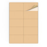 Rektangulära självhäftande etiketter