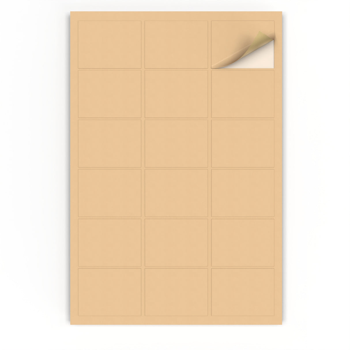 Rektangulära självhäftande etiketter