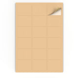 Rektangulära självhäftande etiketter