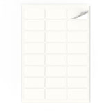 Rektangulära självhäftande etiketter