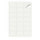 Rektangulära självhäftande etiketter