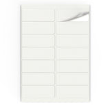 Rektangulära självhäftande etiketter