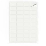 Rektangulära självhäftande etiketter