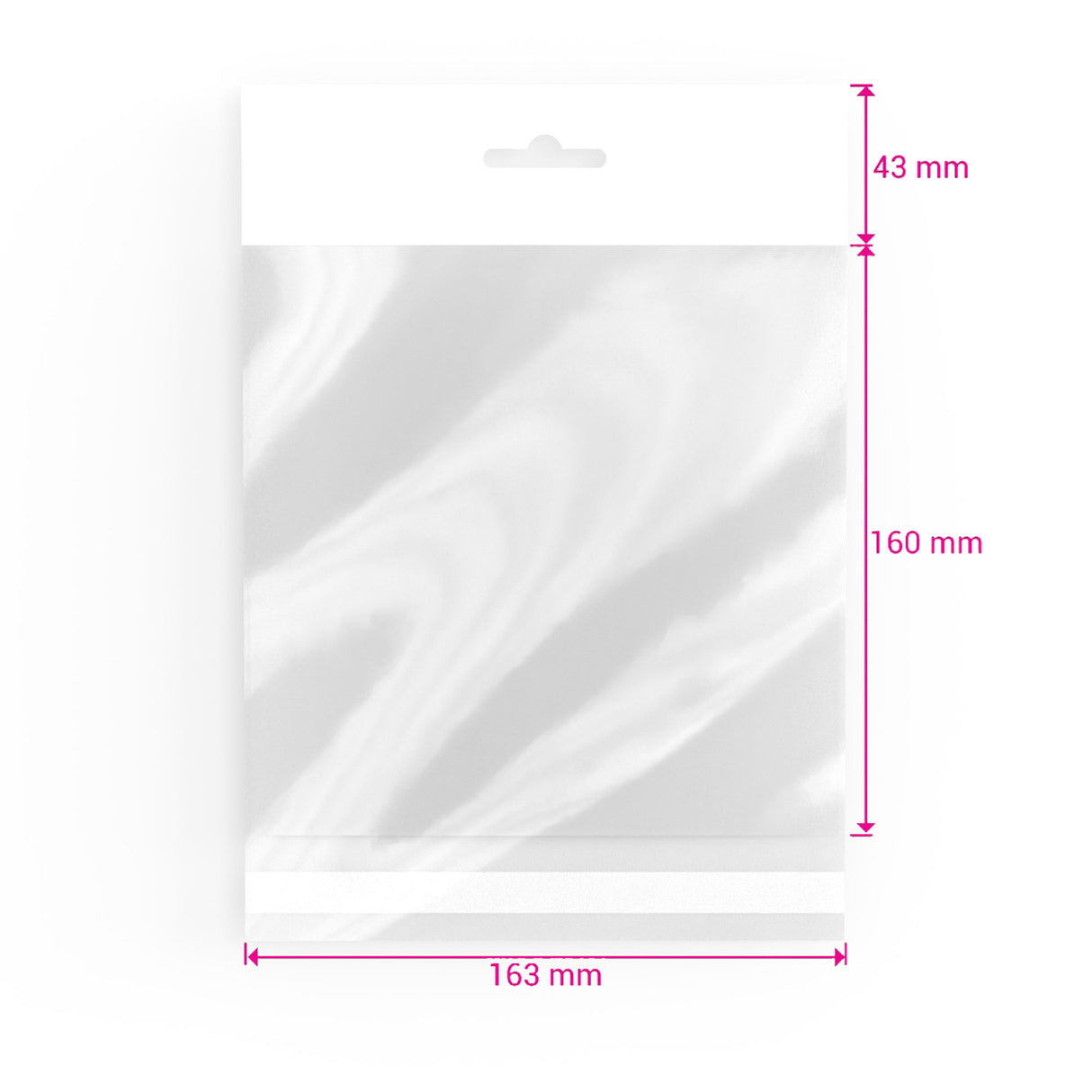 Cellofanpåsar (hängare) (OPP)