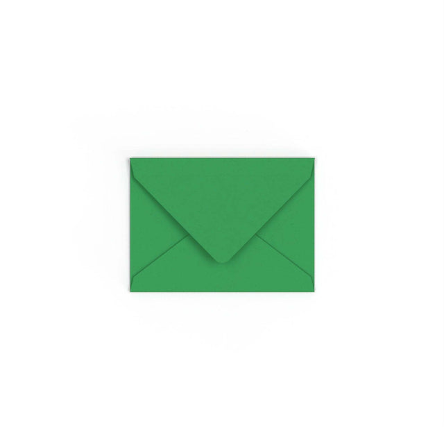C7 Kelly Green British Made Gummed V-Flap Envelope (82 x 113mm)