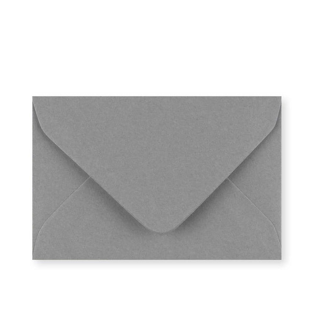 Dark Grey Gummed V-Flap Greeting Card Envelope (62 x 94mm)