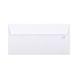 Vitt kuvert med insidestryck – med fönster 110x220 mm (DL) 90gr/m²