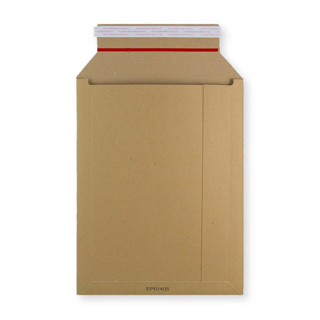 Manila Brown Peel & Seal Rigid Board Mailers Envelope (345 x 260mm)