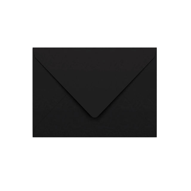 Black Gummed V-Flap Envelope (133 x 184 mm)