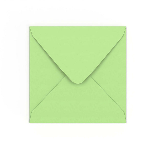 Pale Green Gummed V-Flap Envelope (155 x 155mm)
