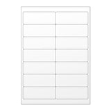 Vita självhäftande etiketter