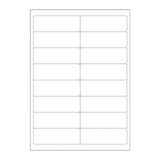 Vita självhäftande etiketter