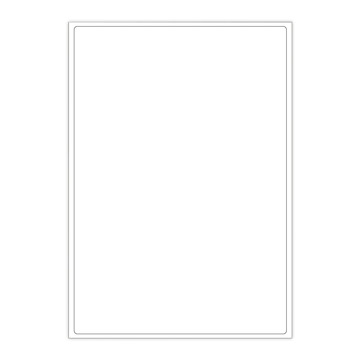 Vita självhäftande etiketter