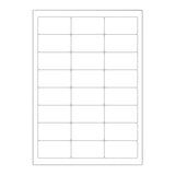 Vita självhäftande etiketter