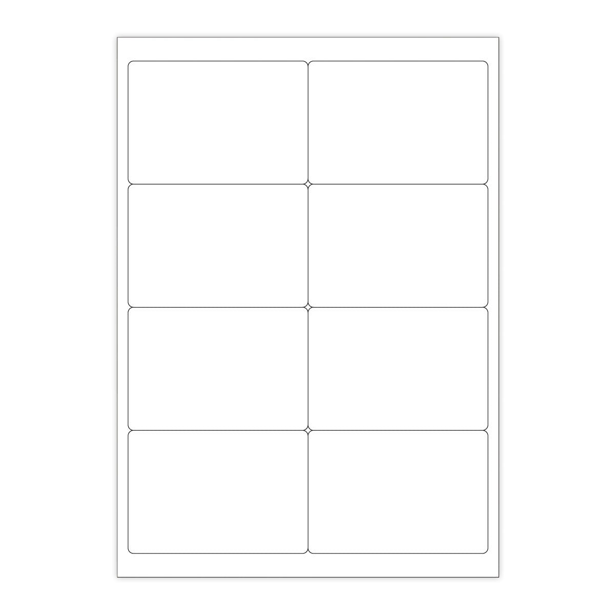 Vita självhäftande etiketter