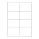 Vita självhäftande etiketter