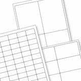 Vita självhäftande etiketter