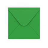 140x140 mm Mellangrön Fyrkant 120gsm med gummerat lim