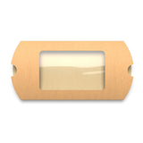 Kraft-kuddlådor med fönster