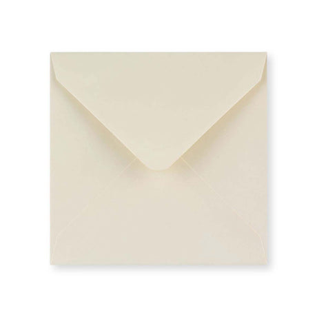 130x130 mm Vävt elfenbensvitt kuvert