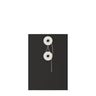 Coloured envelopes with string and washer closure Black + White 162 x 114 mm (C6)