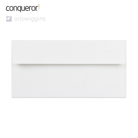 110x220 mm (DL) Brilliant White Conqueror Laid Envelope